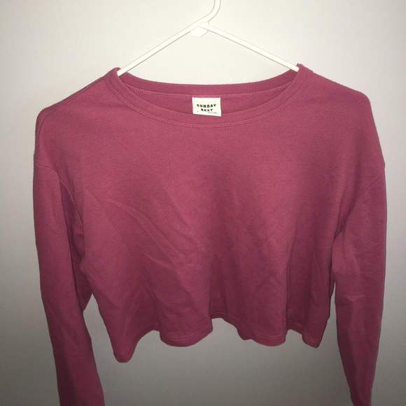 Sunday best pink cropped long sleeve - Picture 1 of 3